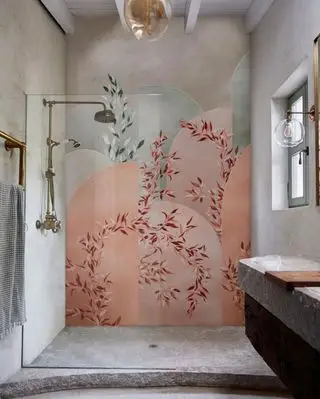 バスルームアートのアイデア - Wall&decò の防水壁紙