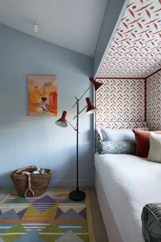 Idee für ein kleines Schlafzimmer mit Schlafnische