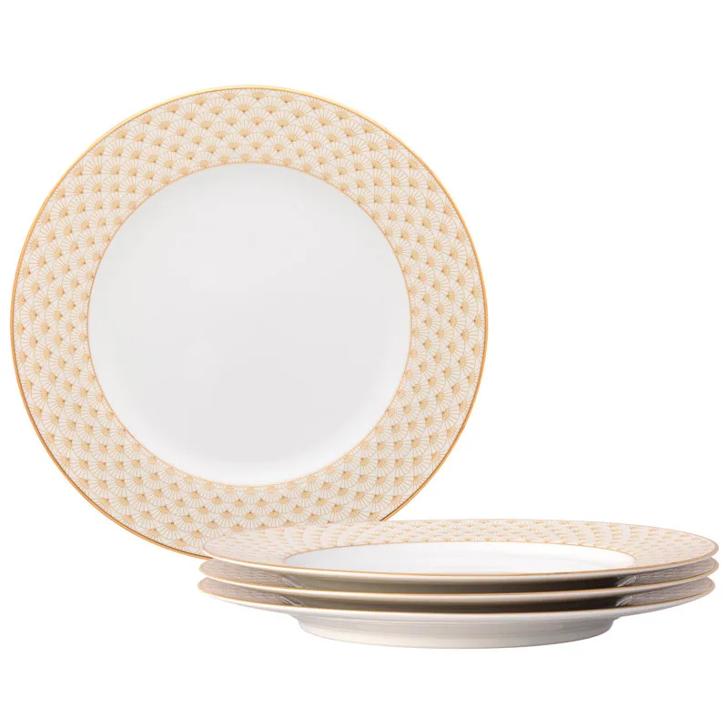 Noritake Trocadero Gold Zestaw 4 talerzy obiadowych 10,5 cala. | Wayfair' loading='lazy' title=