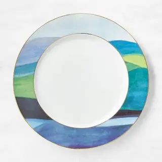 צלחות ארוחת ערב של Williams Sonoma x Sheila Bridges Highlands, סט של 4
