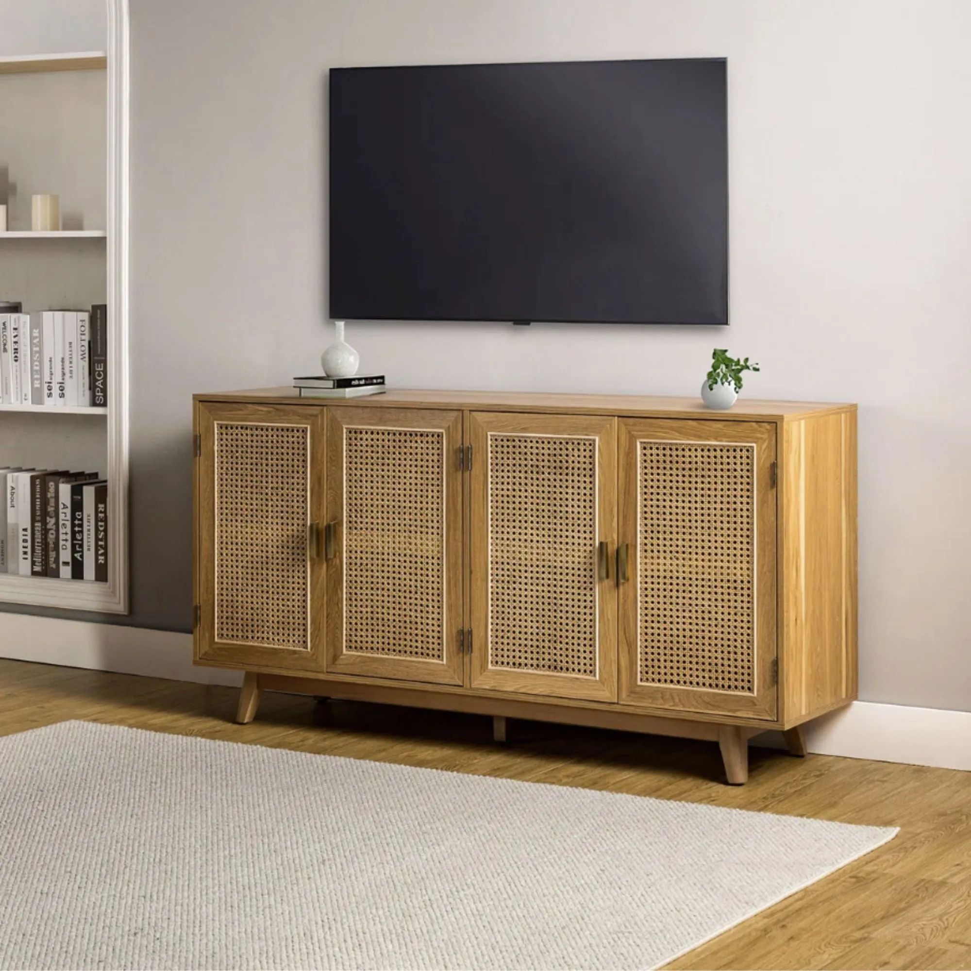 Mueble para TV de caña de ratán' loading='lazy' title=
