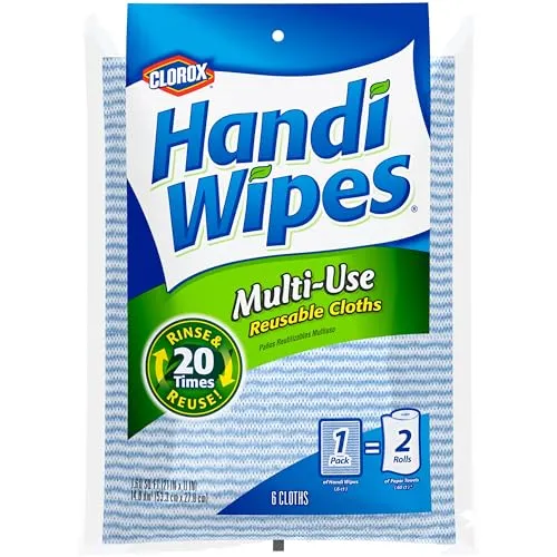 Clorox Handi Wipes Panos reutilizáveis multiuso 6 contagens' loading='lazy' title=