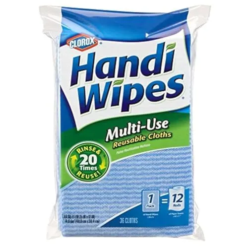 Handi Wipes Panos reutilizáveis multiuso Clorox 36 contagens' loading='lazy' title=