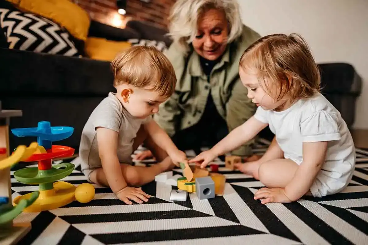 Babies Playing on Carpet