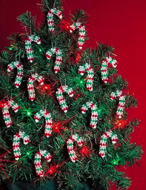 Beaded Candy Cane