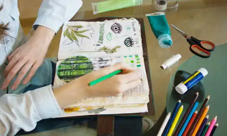 scrapbooking at-home summer camp activity