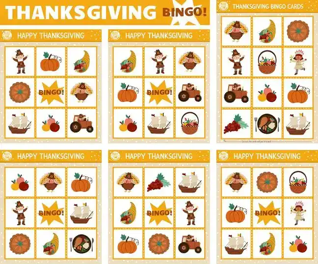 Thanksgiving Bingo