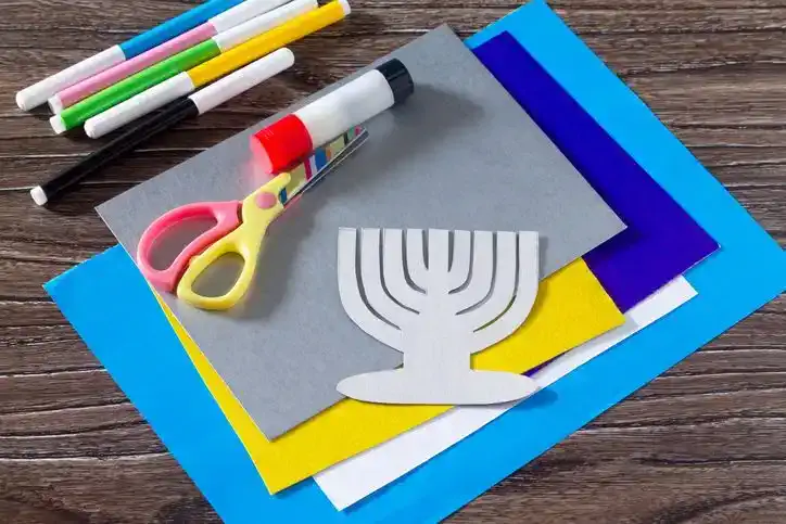 Photo Flame Menorah