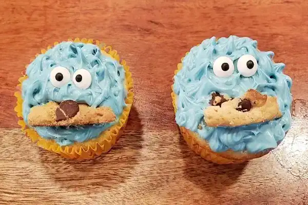 Cookie Monster Cupcakes