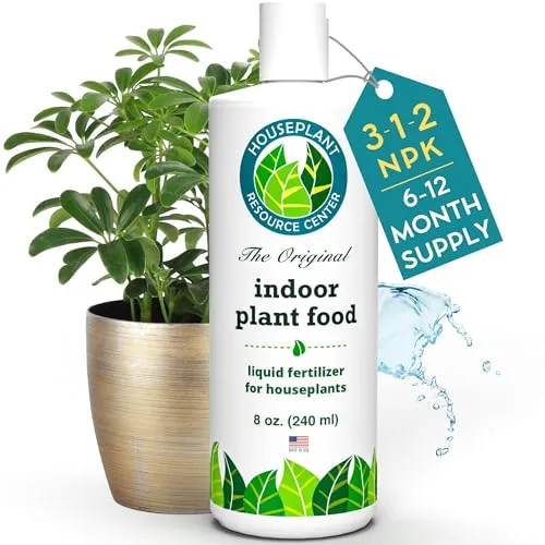 Cibo da piante da interno di Centro di risorse per piante d'appartamento - Fertilizzante liquido biologico per pothos pace giglio monstera cactus e più - 8 oz' loading='lazy' title=