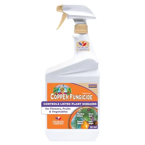 Bonide Captain Jack's Copper Fungicida 32 Oz Spray listo para usar para jardinería orgánica controla enfermedades comunes' loading='lazy' title=
