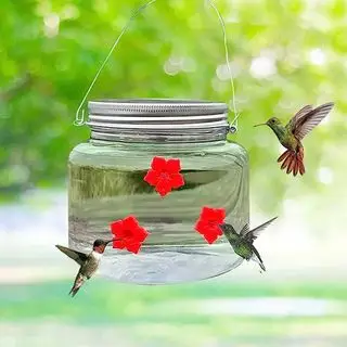 mason jar krmítko pro kolibřík
