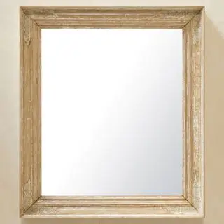 espejo de madera cuadrado