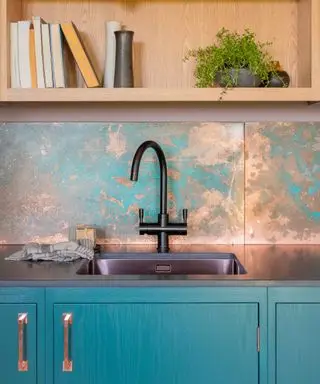 Ideas para salpicaduras de metal con pátina natural