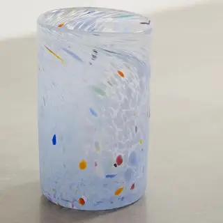 Vaso de vidro azul Net-a-porter