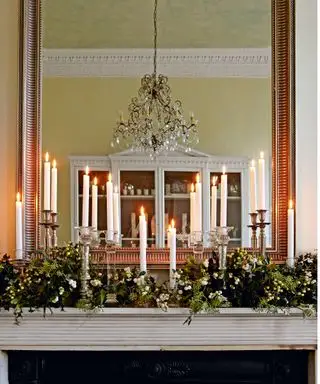 Julepis med levende lys