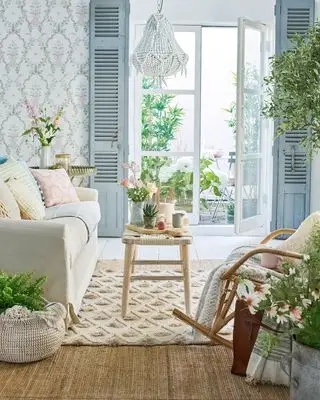 Salón campestre de estilo francés