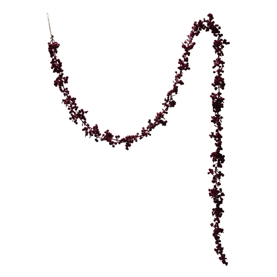 Creative Co-Op Flocked Foam Ball Garland | Wayfair' loading='lazy' title=