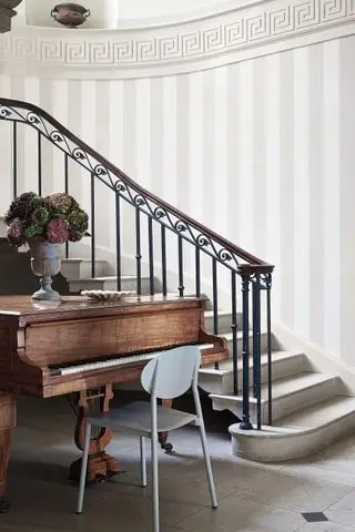 Little Greene Broad Stripe tapet i Mullion