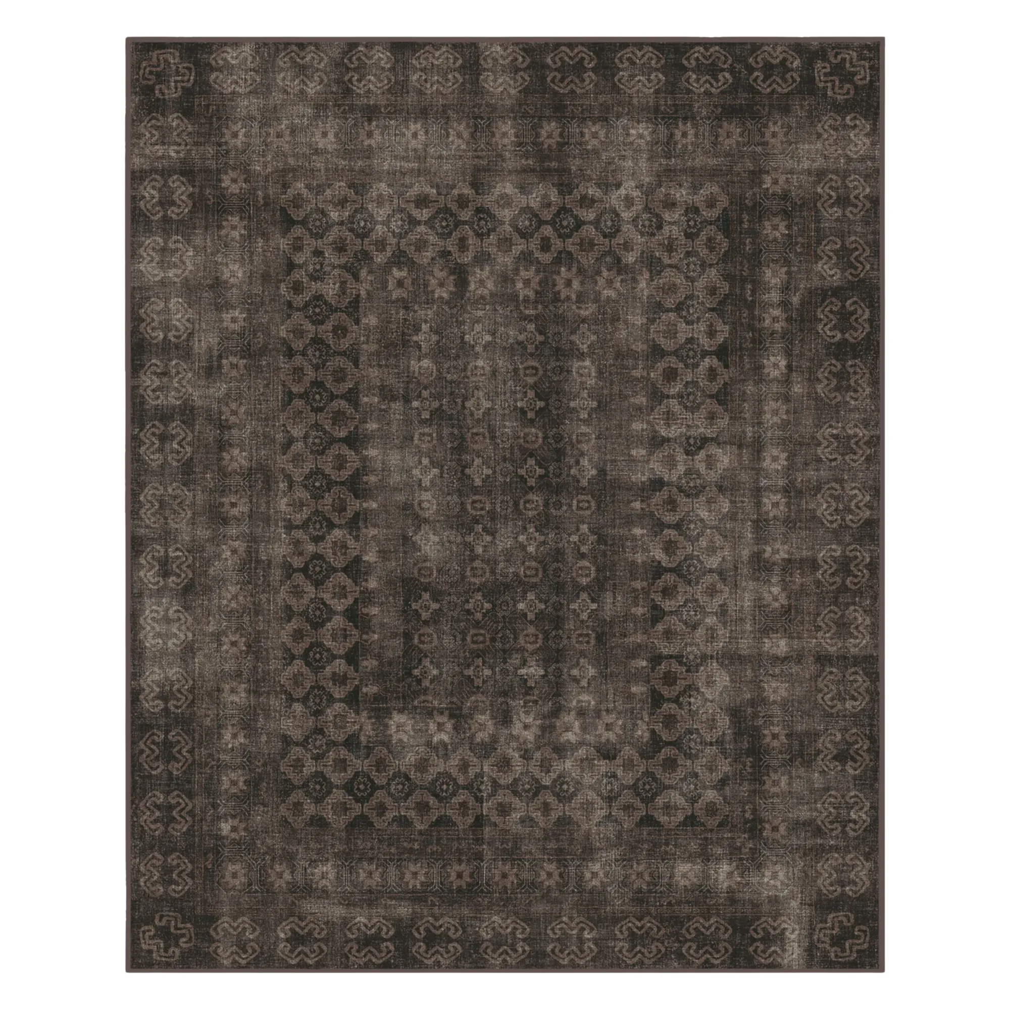 un tapis délavé dans une nuance de marron foncé' loading='lazy' title=