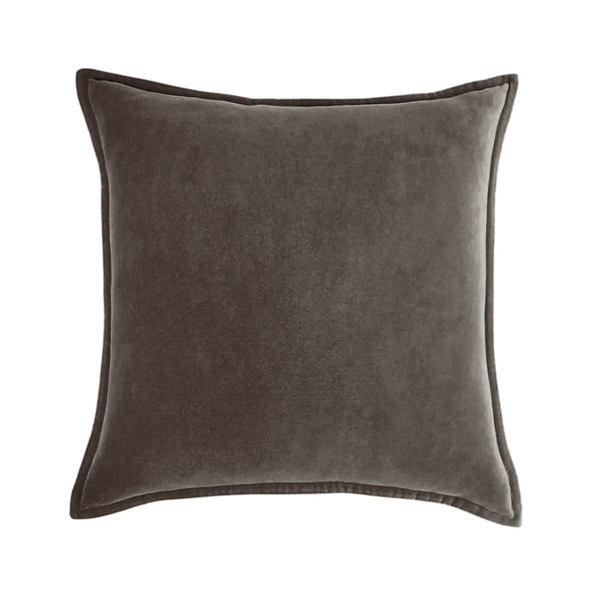 un coussin carré dans une teinte entre gris et marron' loading='lazy' title=