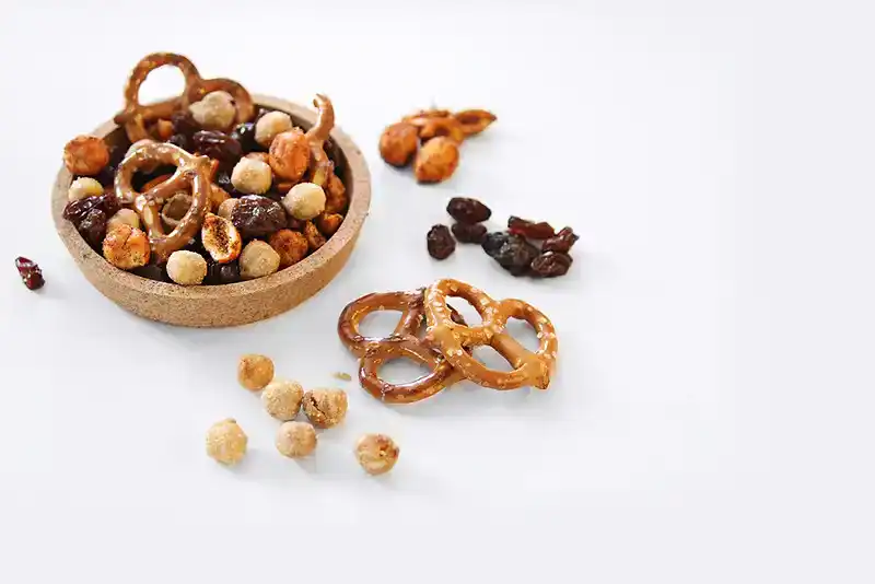 Trail Mix with Granola and Pretzels