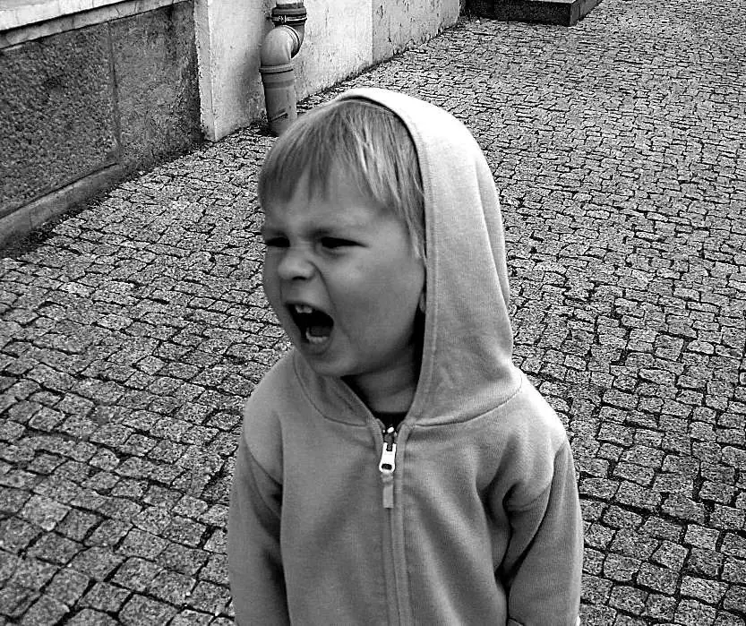 child yelling parenting strong willed
