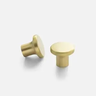 pomello tondo in ottone
