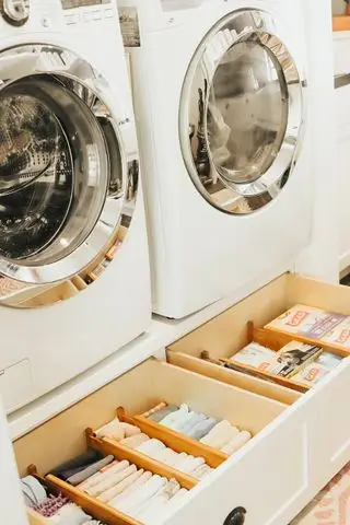 caisson de lavage à domicile avec tiroirs