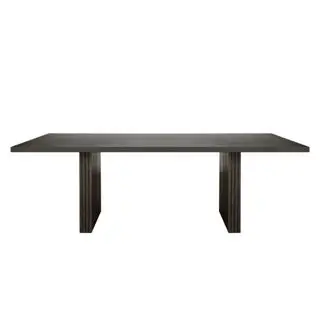mesa de jantar de madeira preta oka