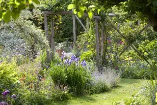 hvordan man planlægger en cottage have arbor i en kant