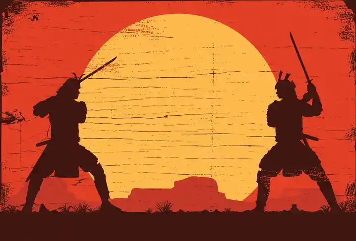 Samurai sword fight