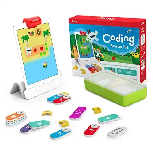 Osmo - Coding Starter Kit for iPad - 3 Hands-on Learning Games - Ages 5-10+ - Learn to Code, Coding Basics & Coding Puzzles iPad Base Included
