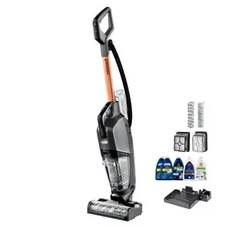 청소 솔루션 및 부품이 포함된 Bissell Crosswave Hydrosteam 진공청소기