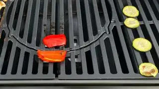 Test af grøntsager på Weber Spirit II E-310