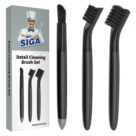 Mr.Siga Grout Cleaner Brush Set Detalje Rengøringsbørste Sæt Crevice Rengøring Brushnylon Brush' loading='lazy' title=