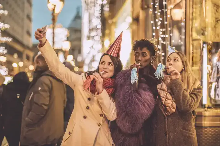 teens taking new year