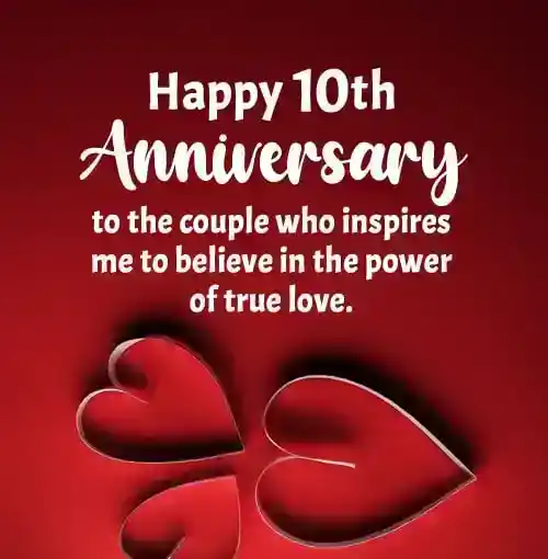 10th anniversary wishes for couple
