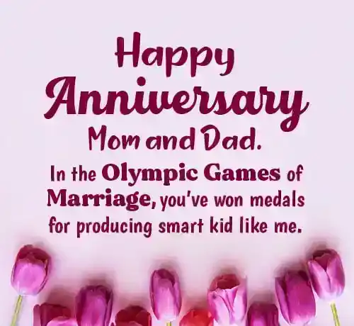 funny anniversary wishes for mom and dad