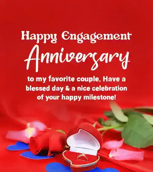 engagement anniversary wishes for couple