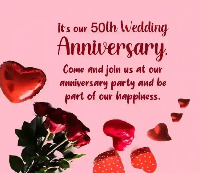 50th Anniversary Invitations