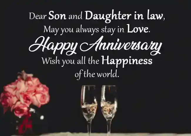 Anniversary Messages for Son and Daughter in Law from Mom