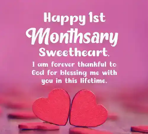 1st Monthsary Message For Girlfriend