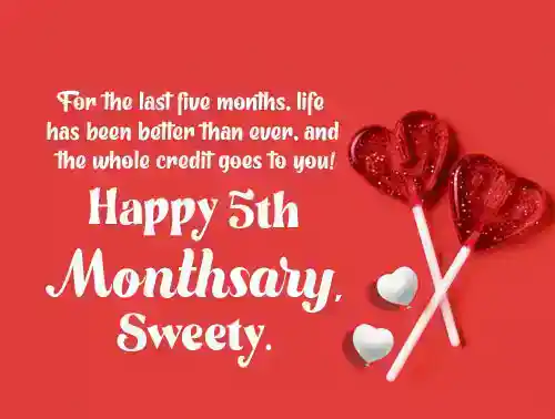 5th Monthsary Message For Girlfriend