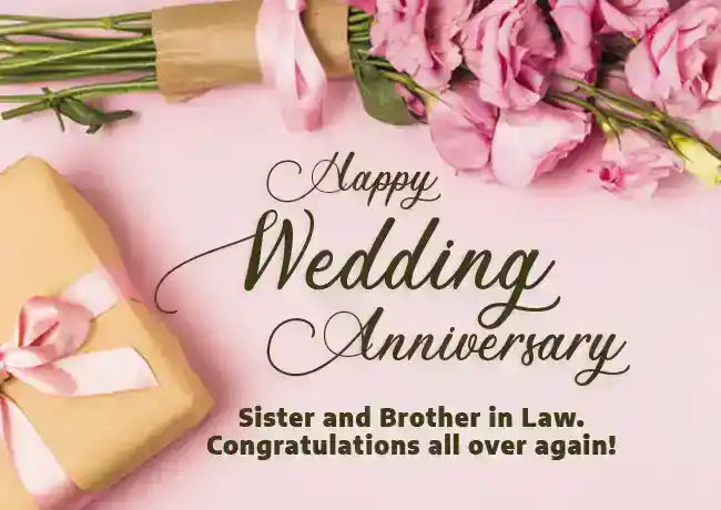 wedding anniversary wishes for sister