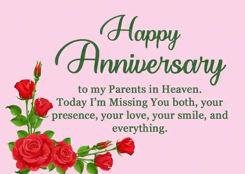 Happy Anniversary to Parents in Heaven