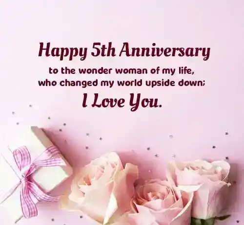 5th anniversary message for girlfriend