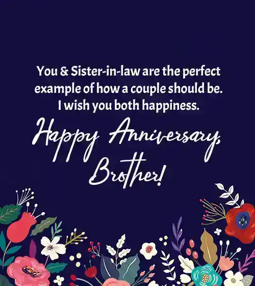 Anniversary Wishes for Brother from Sister