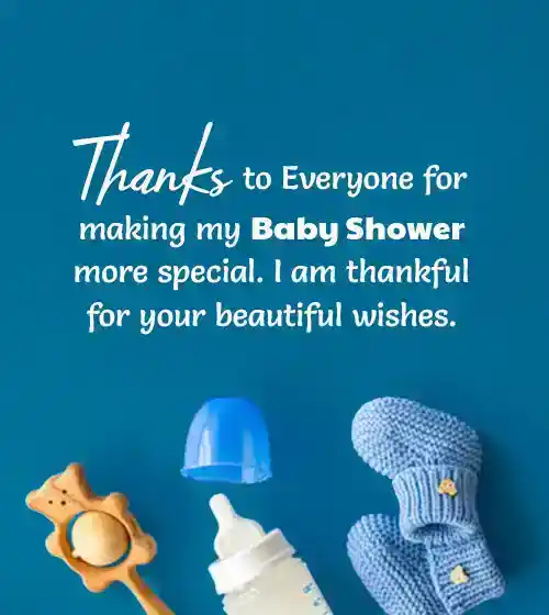 thank you baby shower message
