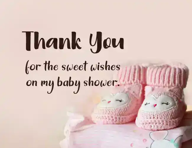 Thank You Message for Baby Shower Wishes